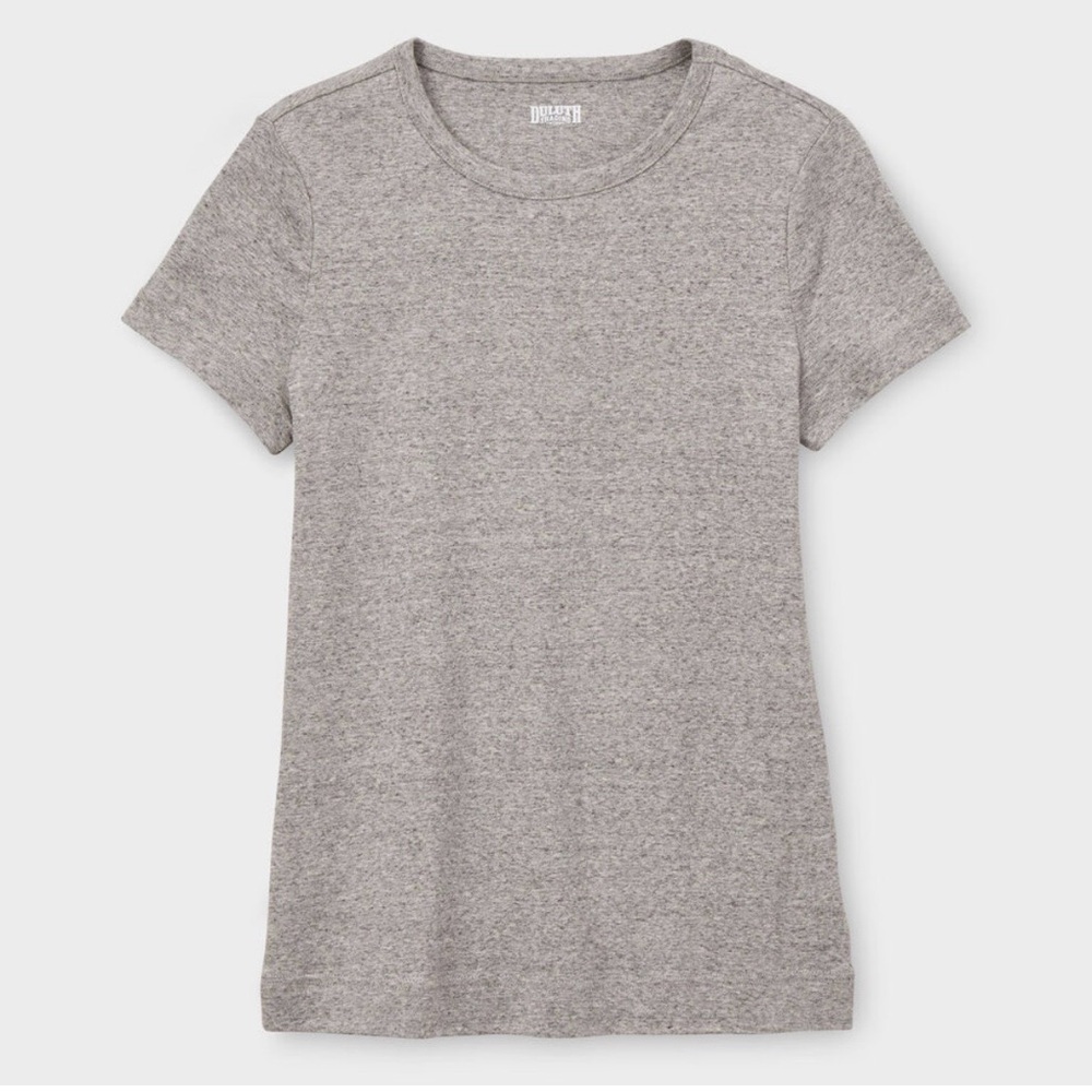 Duluth Trading Company 100% cotton grey t shirt size S